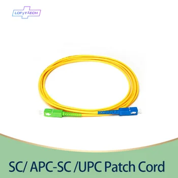 Nemokamas Pristatymas 10VNT/Daug SC/APC-SC/UPC-SM 2mm/3mm, Fiber Optic Jumper Kabelis Single Mode Pratęsimo Patch Cord