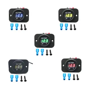 X37E Digital Voltmeter Indikatorius, Testeris LED Ekranas, Automobilių Transporto Plastikų
