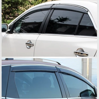MONTFORD Už Hyundai Santa Fe IX45 2013 2014 2015 ABS Plastiko Langas Skydelis Apima Ventiliacijos Atspalvį Lietaus Sun Guard Reflektoriai Prieglaudos