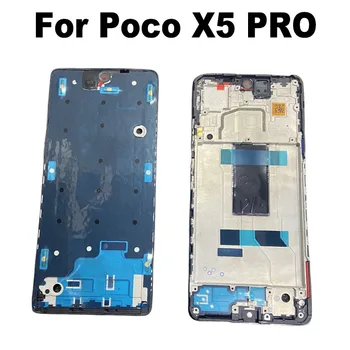 Už Xiaomi Poco X5 Pro Vidurį rėmo LCD Priekiniai HousingBezel Plokštės Pakeitimas