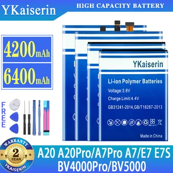 YKaiserin Baterija Blackview A20 A7 BV4000 Pro A20Pro A7Pro BV4000Pro BV5000 E7 E7S 