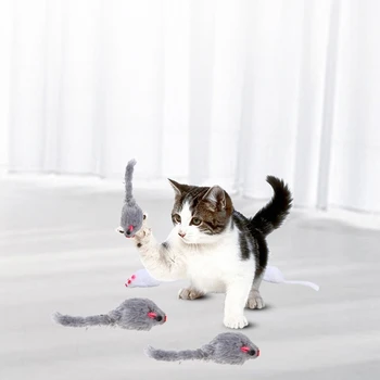 Pelių Žaislai Barška Pelės Patalpų Katėms Kitten Girgždėti Interaktyvus Žiurkių Žaislai Sugauti & Play Mokymo Bite-Atsparus