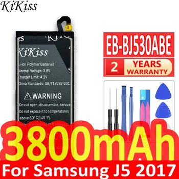 3800mAh Didelės Galios Telefono Bateriją, Skirtą Samsung Galaxy J5 Pro 2017 J530 Baterijos Pakeitimo Aukštos Kokybės EB-BJ530ABE + Nemokamas Įrankiai