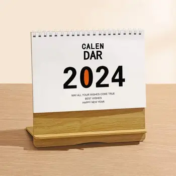 Popieriniai Laivai Drakono Metų Kalendorius Stilingas, Su Data Mediniais Mediniai Turėtojas Kalendorius Rankų Darbo 2024 Stalinis Kalendorius Verslo