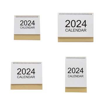 Nešiojamų 2024 Mini Stalinis Kalendorius, skirtas Studijų Aplinkos ir Laiko Valdymo Y3ND