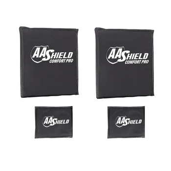 AA Shield Komfortas-Pro Bulletproof Minkštas Kūno Šarvai Plokštės savigynos Balistinių Įterpti NIJ HG2/IIIA 10x12 Kvadratinių Supjaustyti 6x8 Rinkinys