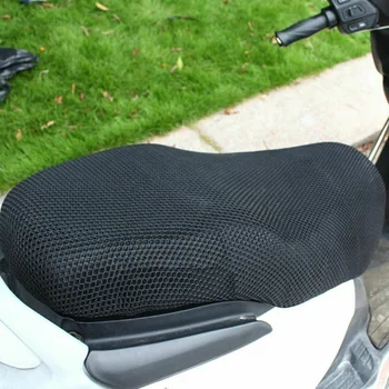 Padengti 3D Tinklelio Raštas Juoda apsauga nuo Saulės, neslystantis Sėdynės Pagalvėlės 95*55cm Elektrinis Dviratis Kvėpuojantis Net Motociklo