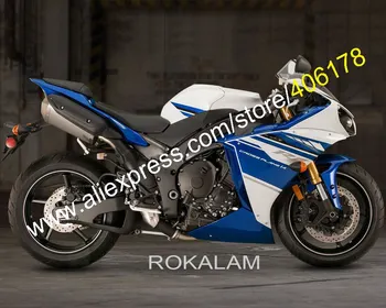Už Yamaha YZF R1 2012 2013 2014 YZF1000 12 13 14 YZF R1 YZF-R1 Mėlyna Balta Motociklo Lauktuvės Rinkinys (Liejimo)