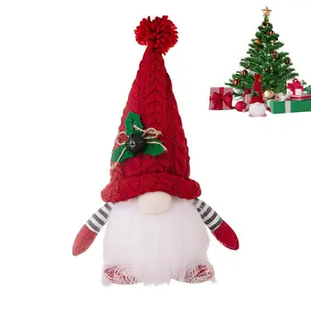LED Kalėdų Gnome Pliušinis Kalėdų Senelio Lėlės Apdailos Beveidis Gonk Nykštukas Ornamentu Linksmų Kalėdų Žaislas Kalėdos Navidad Noel Dovanos