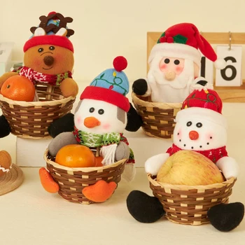 Kalėdų Saldainių Krepšelį Kalėdų Stalo Dekoravimas Vaikams Saldainių Dėžutė Kalėdos Briedžių Sniego Užkandis Saldainiai Saugojimo Krepšiai Bakas