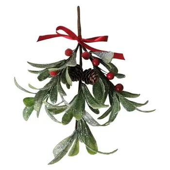 Dirbtinis Kabinti Kalėdų Amalas Poilsio Namų Dekoro 16-28cm Patikimas, Tvirtas Raudona/Balta Dekoratyvinis Ornamentas Puokštė