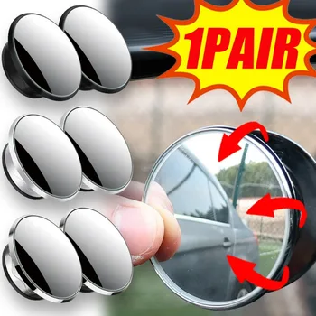 Automobilių Blind Spot Apvalus Veidrodis Atvirkštinio Padėti Įrankį Automobilių Sprogimų Krašto Reguliuojamas Plataus Kampo Veidrodis, galinio vaizdo Veidrodžio Apdaila