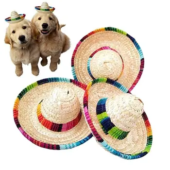 Crazy Nights Natūralių Šiaudų Mini Skrybėlės Naujo Dizaino Mini Meksikos Hat Darbalaukio Šalies Prekių Karnavalas Gimtadienio Dekoracijos