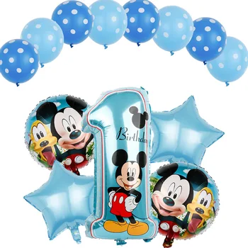 Disney 32 colių Mickey Minnie Kūdikio Savaitės Gimtadienio Skaitmeninis Aliuminio Baliono Rinkinys