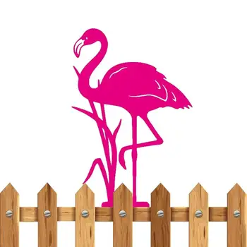 40cm Flamingo Lauko Metalinių Kuolų Pink Flamingo Kiemo Dekoracijos Sodo Metalo Flamingo Siluetas Kieme Dekoratyviniai Lauko Dekoras