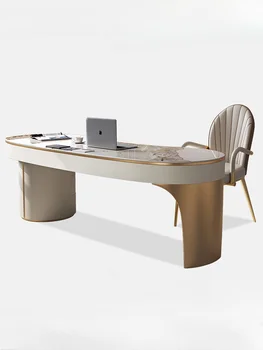 Rockboard stalviršio stalas, dizaineris stiliaus biuro stalas, šviesos prabanga kompiuterio stalas, modernus ir minimalistinis