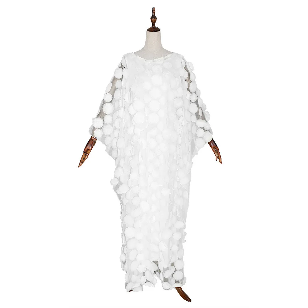 Moterų Afrikos Suknelė Pardavimo trimatis Išsiuvinėti Apvalios Apykaklės Šikšnosparnių Rankovėmis Prarasti Didelio Dydžio Drabužius, Liemenė 105# 4
